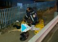 URGENTE: Motociclista quebra perna após queda em viaduto na capital