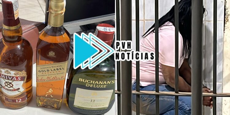 MÃO LEVE: Mulher é presa tentando furtar whisky em supermercado na zona leste