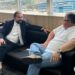 Prefeito Nei Martins de Itapuã do Oeste é recebido pelo deputado Laerte Gomes