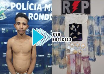NA JACI: Equipe do sgt Machado prende suspeito deitado na rede e vendendo droga no pix