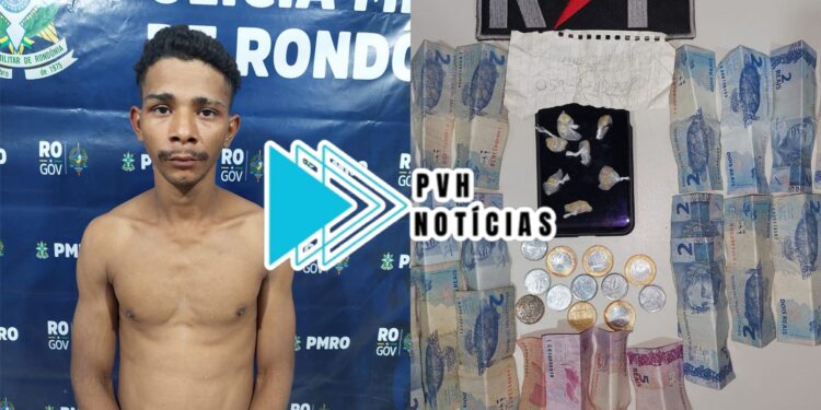 NA JACI: Equipe do sgt Machado prende suspeito deitado na rede e vendendo droga no pix