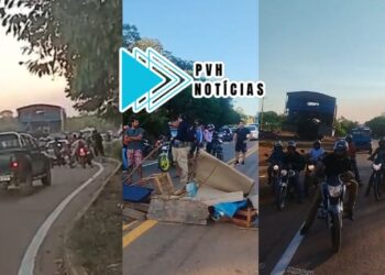 URGENTE: Moradores fecham BR-319 por falta de energia em Porto Velho