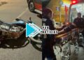 TODO RALADO: Motociclista fica ferido após batida em traseira de Fiat Toro no centro