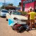 NA CALAMA: Moto é arrastada por carro e idoso fica ferido em grave acidente