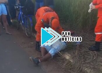 URGENTE: Ciclista passa mal e morre na Estrada dos Periquitos em Porto Velho