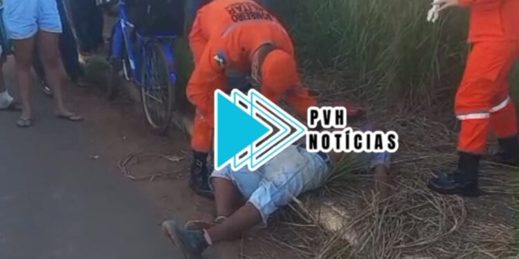 URGENTE: Ciclista passa mal e morre na Estrada dos Periquitos em Porto Velho