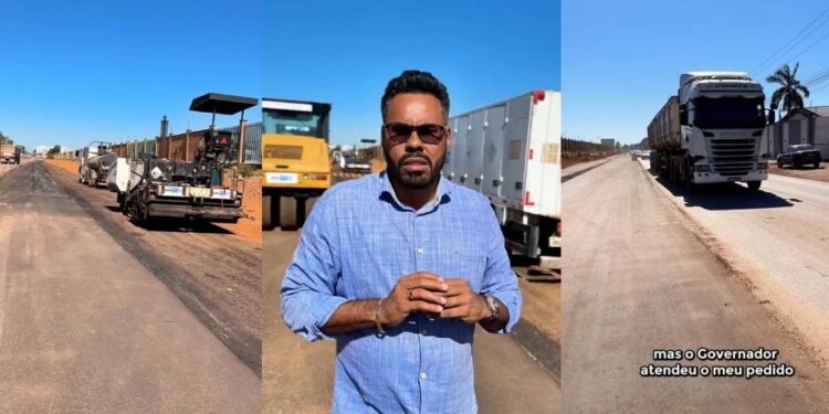 Vereador Dr. Santana celebra início da pavimentação na Estrada da Penal (RO-005)