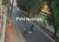 VÍDEO: Casal é flagrado furtando moto de trabalhador perto do Shopping em Porto Velho