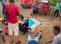 URGENTE: Acidente entre motos deixa três feridos na zona leste da capital