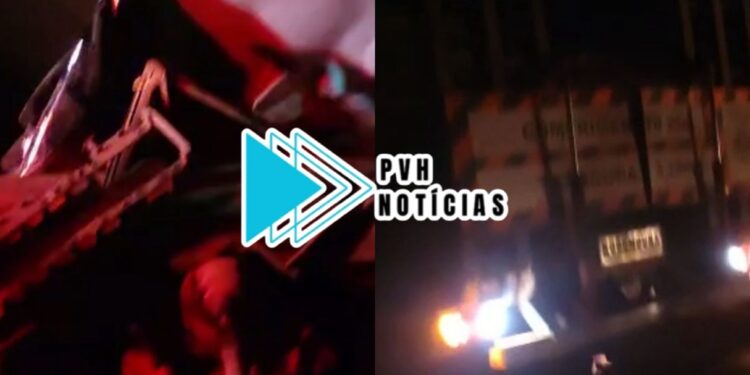 OUTRO: Motorista de caminhonete fica ferido em acidente com caminhão guincho na BR-364