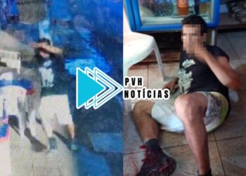 VÍDEO: Câmera registra ataque que deixou apenado baleado na Imigrantes em Porto Velho
