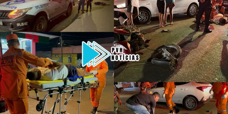 URGENTE: Motociclista bate em viatura da PM em grave acidente na zona sul