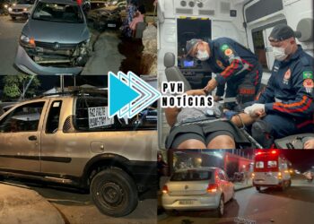 URGENTE: Motociclista bate em viatura da PM em grave acidente na zona sul