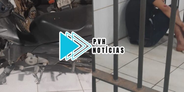 DEU RUIM: Adolescente é apreendido após sofrer queda com moto roubada durante perseguição