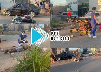 ZONA SUL: Pai e filha sofrem grave acidente de moto no Cohab
