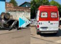ZONA SUL: Uno capota e motorista idoso fica ferido no bairro Caladinho