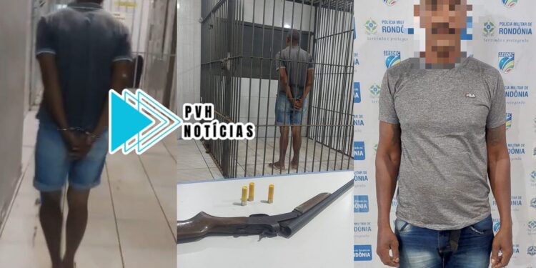 RECEBEU DENÚNCIAS: Equipe do sgt Machado prende Ex-presidiário com espingarda embaixo do colchão