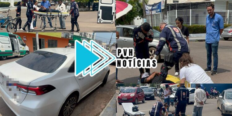 URGENTE: Motociclista quebra a perna em grave acidente na Calama