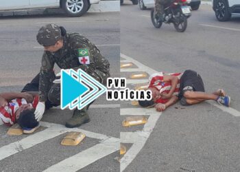 OMISSÃO: Motorista foge depois de atropelar pedestre no centro de Porto Velho