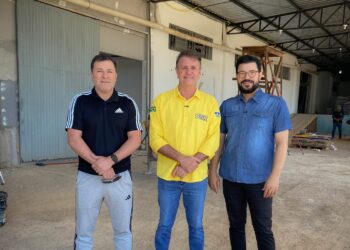 Luizinho Goebel acompanha obra que viabilizará instalação da Clínica Escola do Autismo em Vilhena