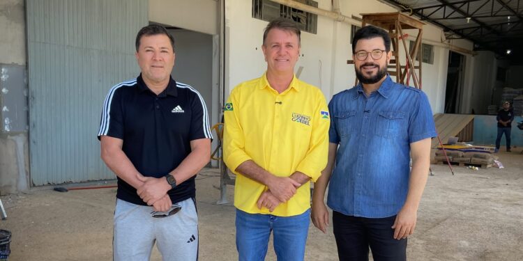Luizinho Goebel acompanha obra que viabilizará instalação da Clínica Escola do Autismo em Vilhena