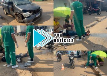 URGENTE: Idoso em moto sofre grave acidente na zona sul