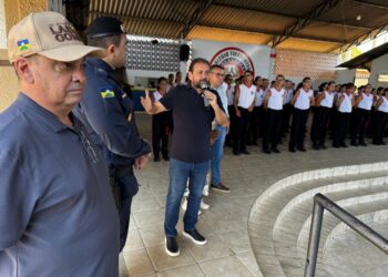Laerte Gomes confirma reforma da quadra poliesportiva do Colégio Tiradentes da Polícia Militar XII, em Ouro Preto do Oeste