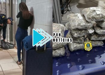 FLAGRANTE: Passageira de táxi é presa com drogas que ía levar para Manaus-AM
