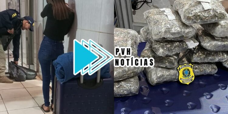 FLAGRANTE: Passageira de táxi é presa com drogas que ía levar para Manaus-AM