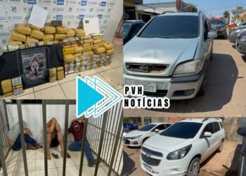 URGENTE: Operação conjunta entre BPChoque, BPFron e FTICCO prende trio com grande carregamento de drogas em Porto Velho