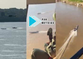 VÍDEO: Pescador é preso após perseguição e tiros no Rio Madeira