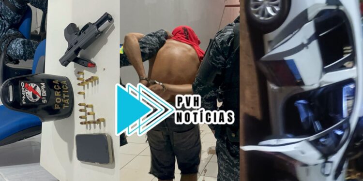 PORTE ILEGAL: Homem é flagrado com pistola no bairro Três Marias