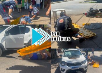 URGENTE: Mobi avança cruzamento e atropela motociclista na Jaci-Paraná