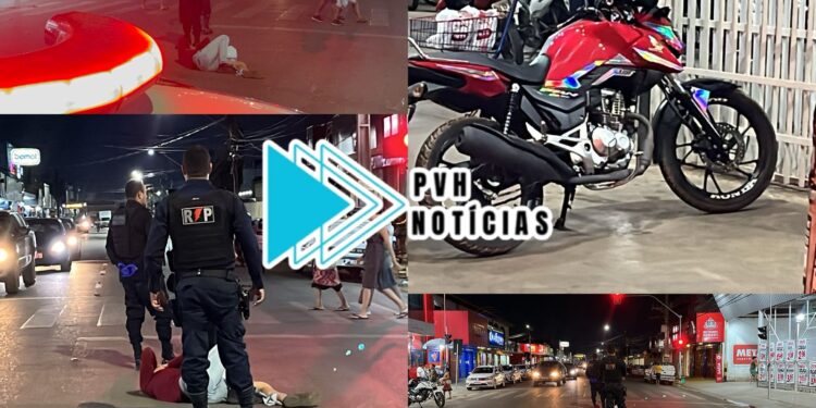 URGENTE: Motociclista sofre lesão na perna em queda na frente do Meta 21