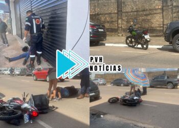 URGENTE: Colisão deixa motoboy e moto aplicativo feridos na 7 de Setembro