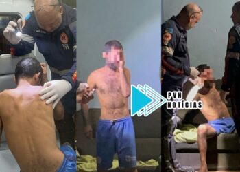 URGENTE: Homem é atacado com paulada na cabeça na zona leste