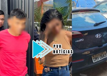 URGENTE: Casal envolvido no furto da Mega Modas é preso fugindo com HB20 na BR-364