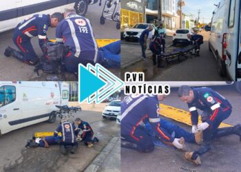 URGENTE: Motorista de Peugeot foge depois de causar grave acidente com motociclista no centro