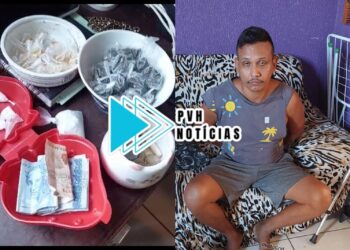 EQUIPE DO MACHADO: Traficante que usava banca de espetinhos para vender drogas é preso no Orgulho do Madeira