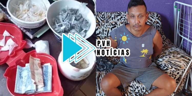 EQUIPE DO MACHADO: Traficante que usava banca de espetinhos para vender drogas é preso no Orgulho do Madeira