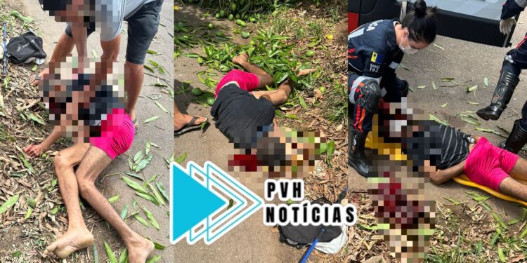 URGENTE: Homem sofre traumatismo craniano após cair de pé de manga na zona sul