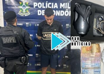 NO MARIANA: BOPE prende membro do CV com drogas e drone na zona leste