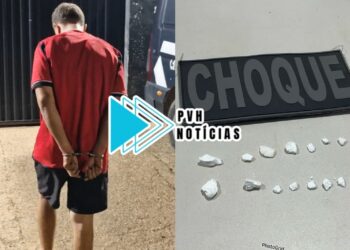 NO MARIANA: Acusado de tráfico é preso com drogas após perseguição e queda de moto na zona leste