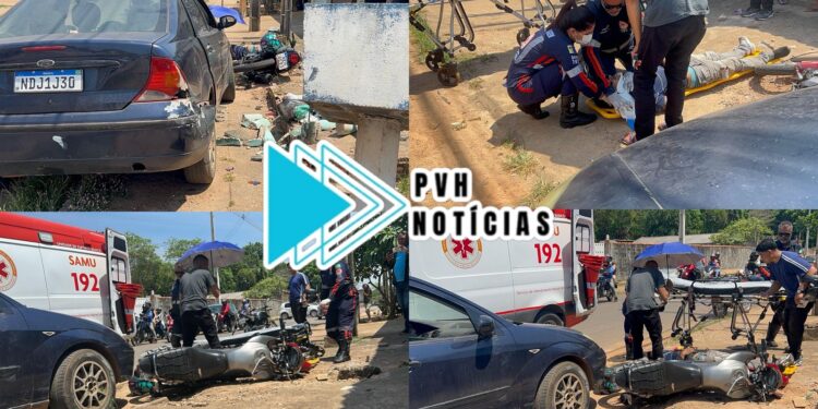 URGENTE: Motociclista tenta dar “grau” e sofre grave acidente na zona sul