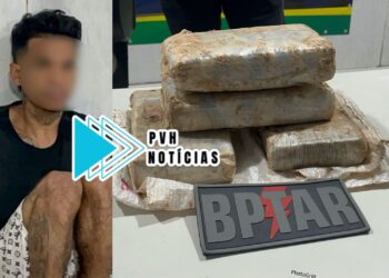 TRÊS MANDADOS: BPTAR prende foragido e apreende 4kg de maconha enterrados na zona norte