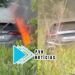 URGENTE: HR-V roubado é incendiado por bandidos na zona leste
