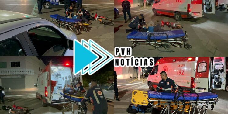 URGENTE: Ciclista é derrubado por carro e fica ferido na Avenida Jatuarana