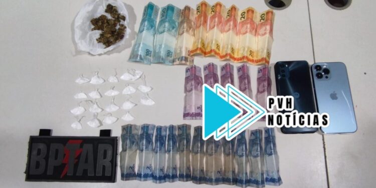 NO LAGOINHA: BPTAR recebe denúncia e prende traficante com drogas em residência na zona leste