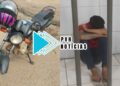URGENTE: Criminoso acusado de agredir mulher de empresário durante assalto é preso com moto roubada