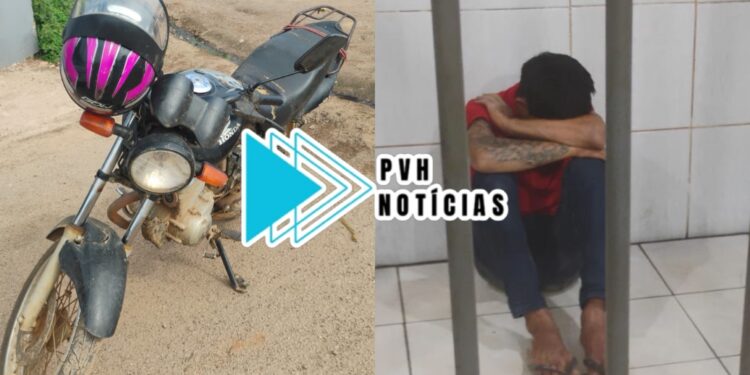 URGENTE: Criminoso acusado de agredir mulher de empresário durante assalto é preso com moto roubada